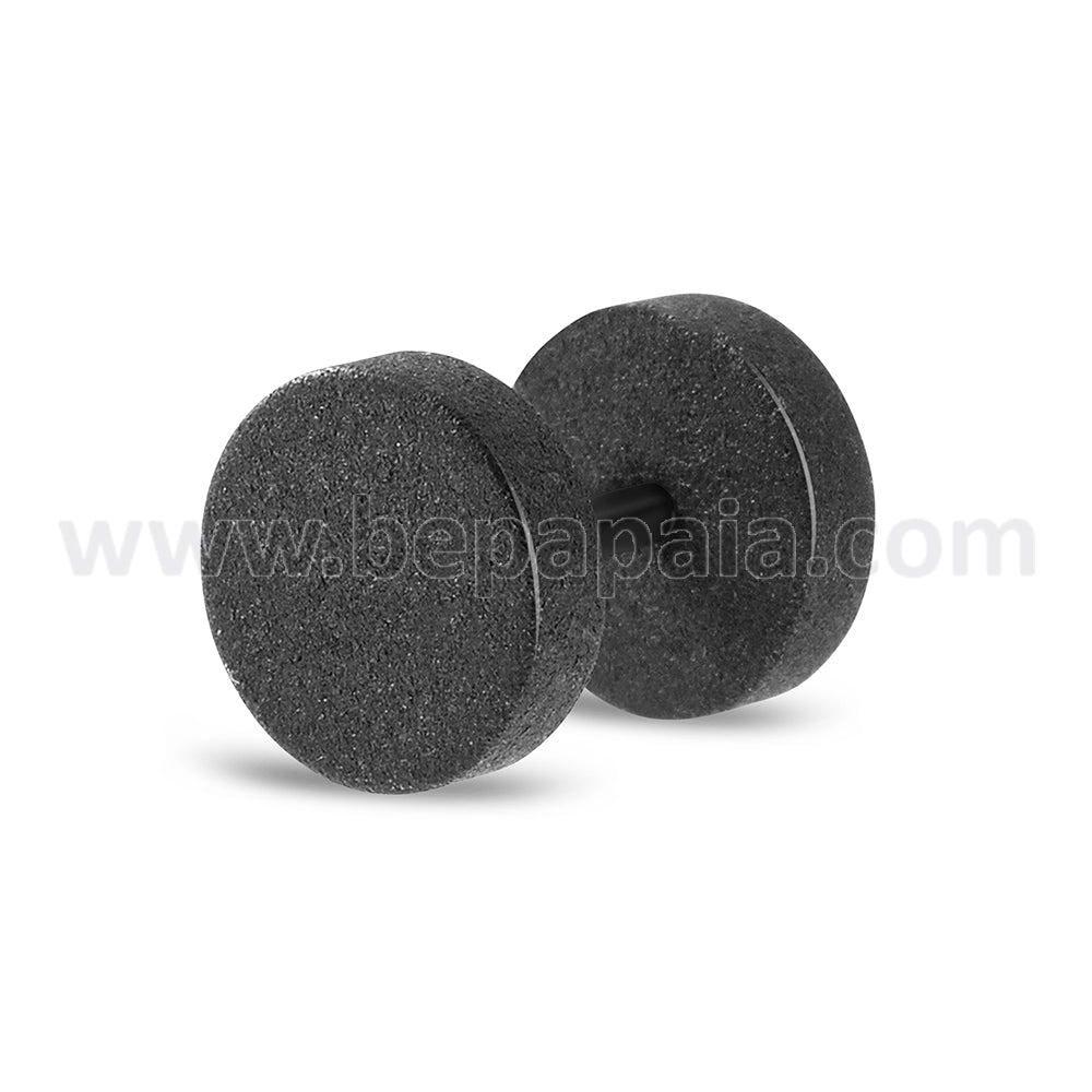 Faux plug en acier noir mat. 4-10mm