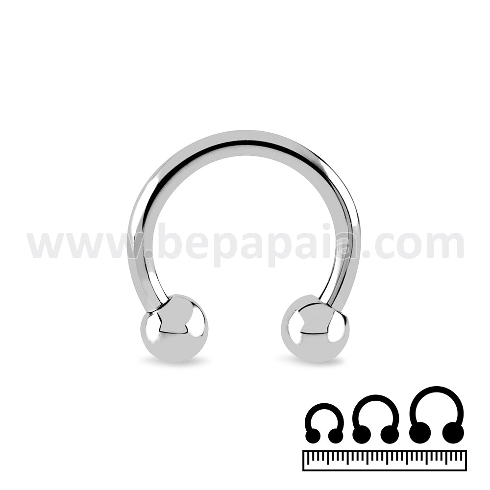Circular barbell de Acero Quirúrgico1.0 & 1.2mm