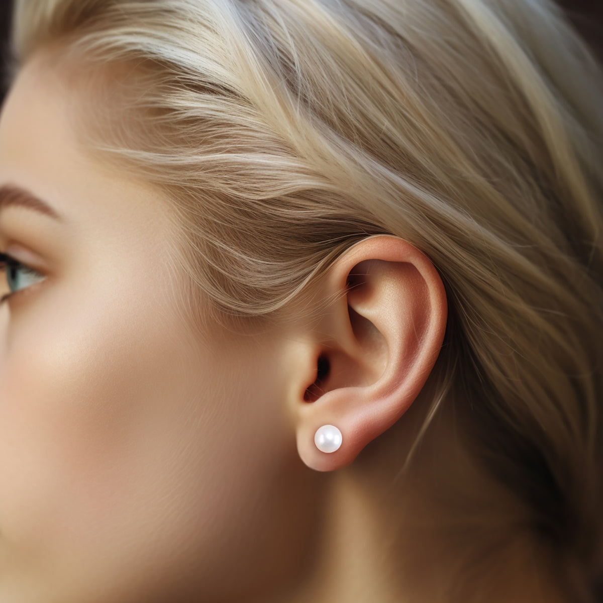 Clous d'oreilles avec perles