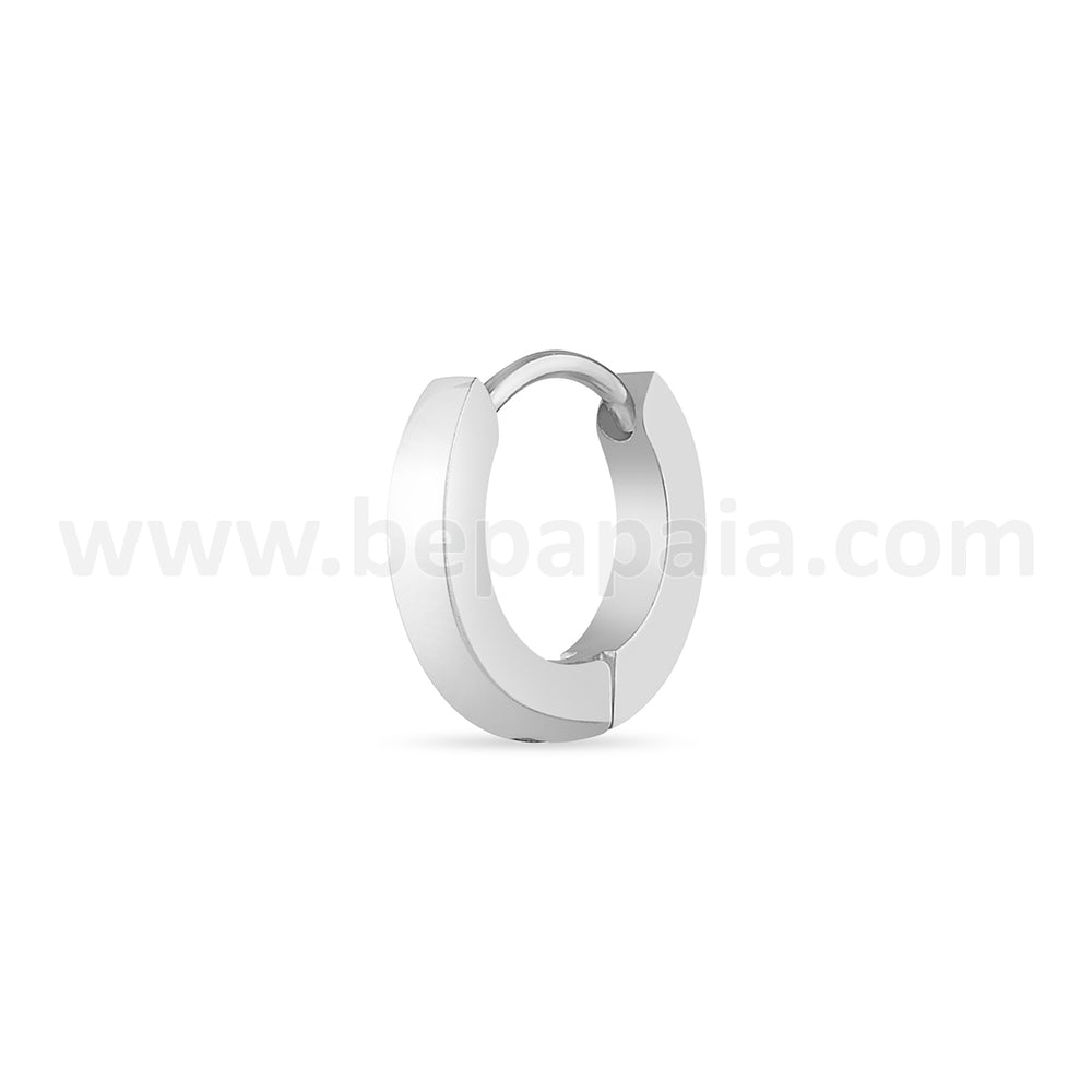 Aro huggie de acero 2mm