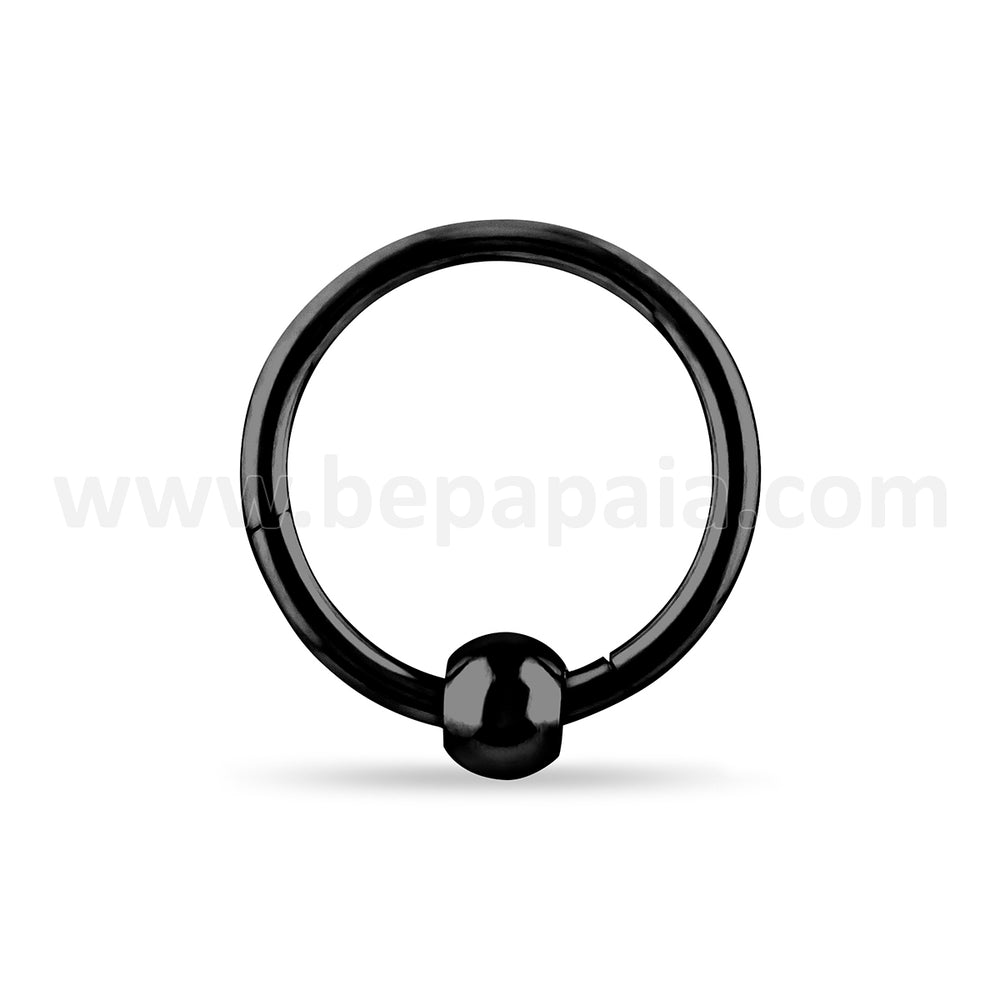 Hoop earring CLICKER 1.0 SURGICAL STEEL IN 3 colors With ball