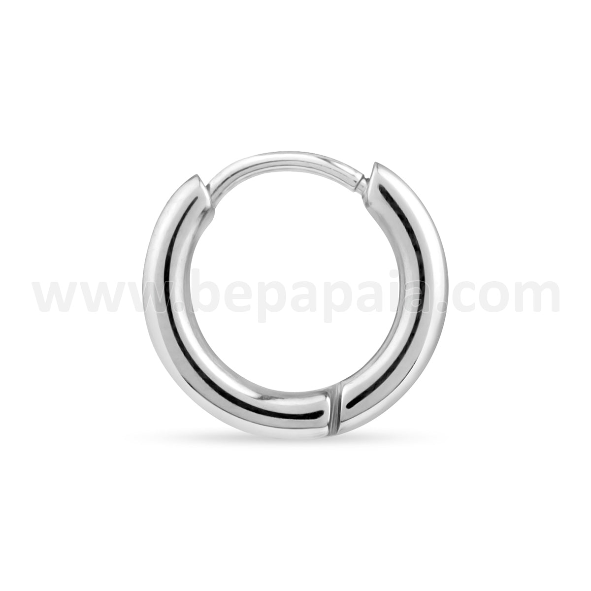 Steel hoop earring of 2mm (small sizes: 8-12mm)