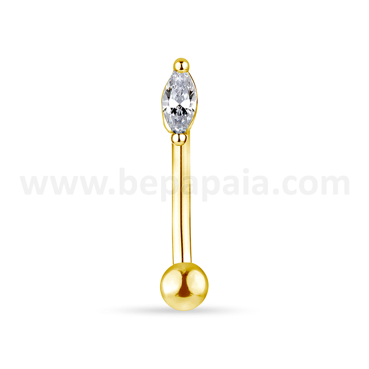 Gold-toned steel Rook Piercing Glam Gala