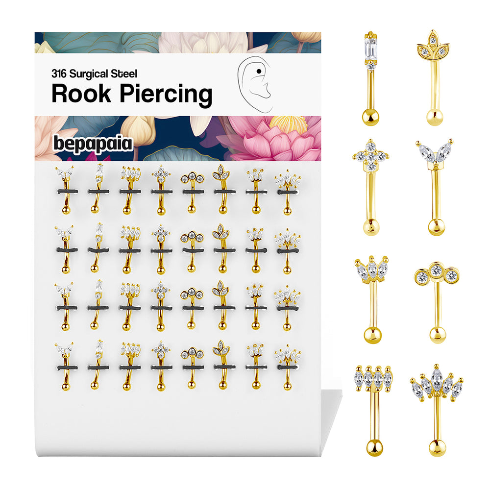 Piercing Rook Rebel Eleganza dorato