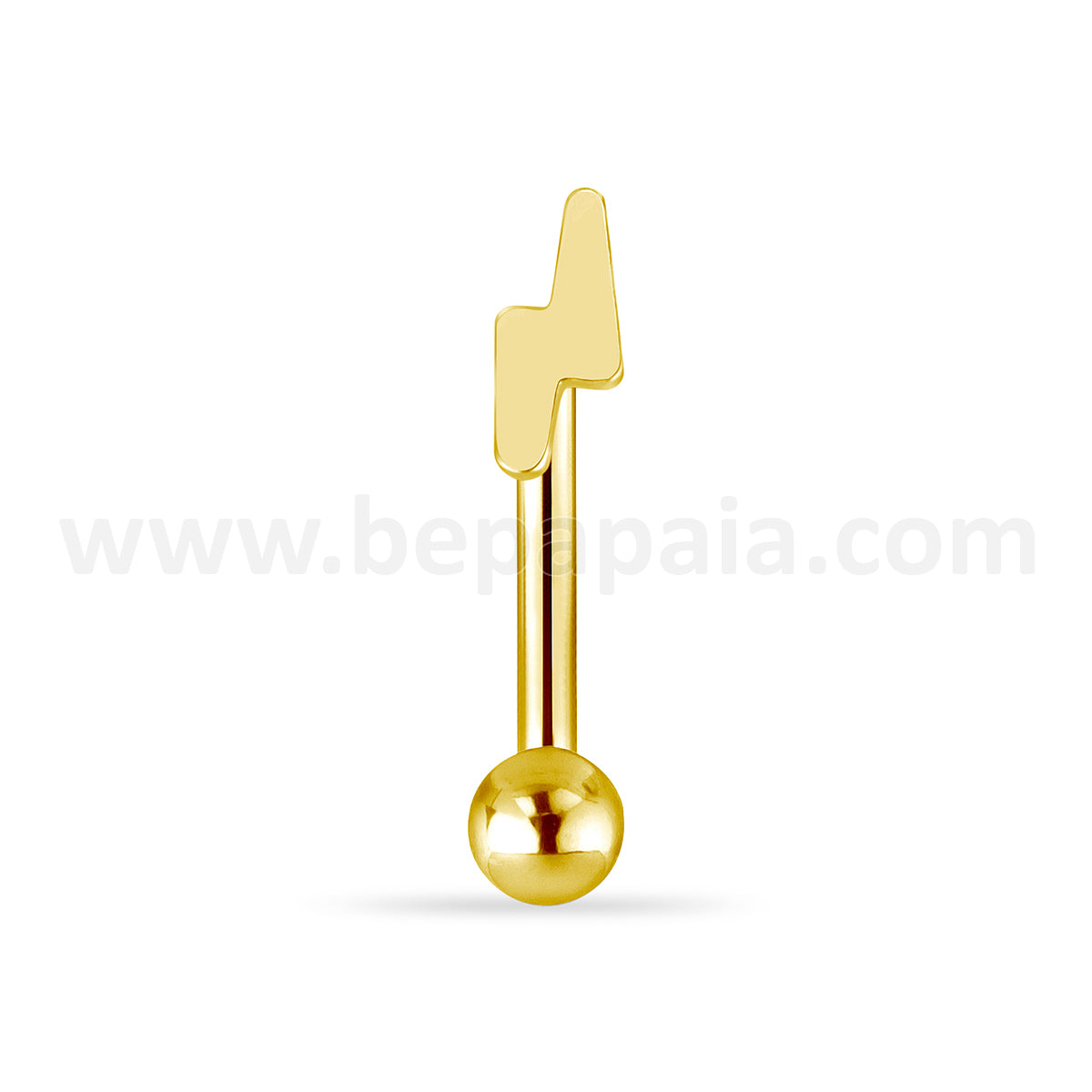 Piercing rook dorado diseños geométricos variados