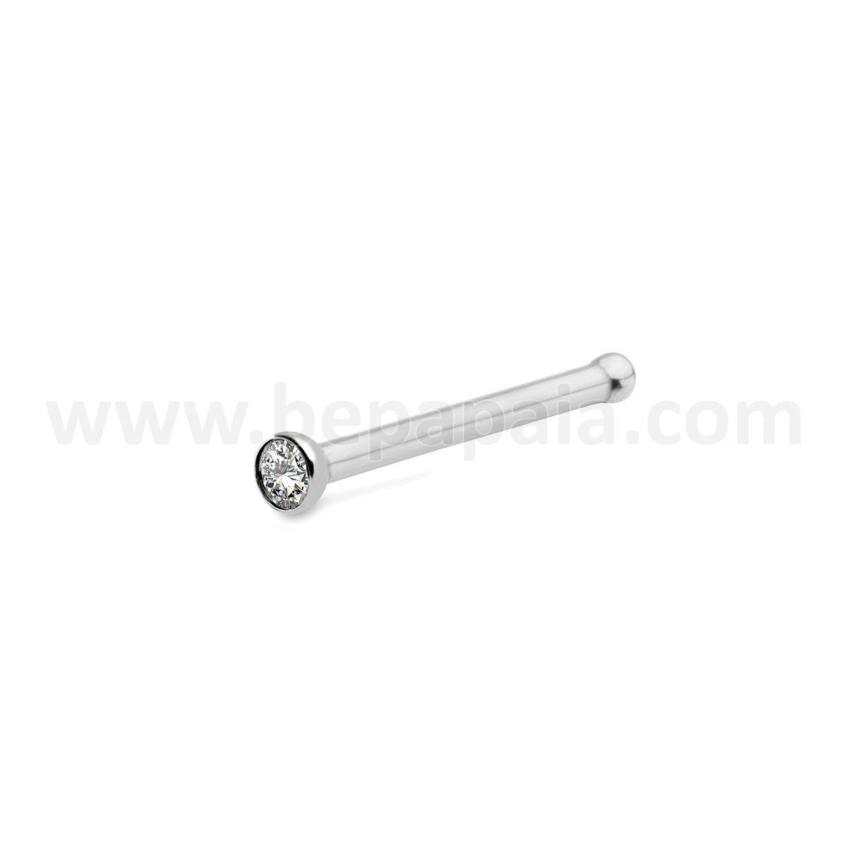 Surgical Steel nose bone with CZ