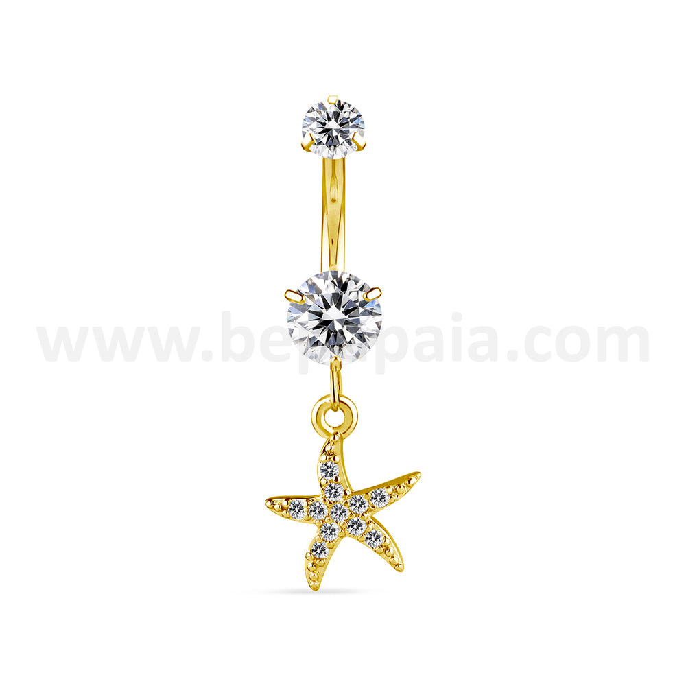 Chic Charms Golden Belly Ring 