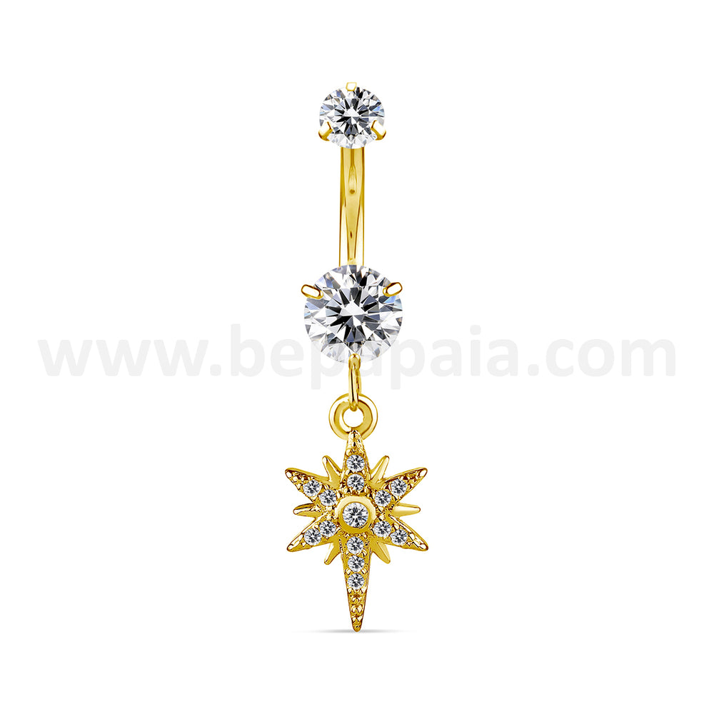 Chic Charms Golden Belly Ring 