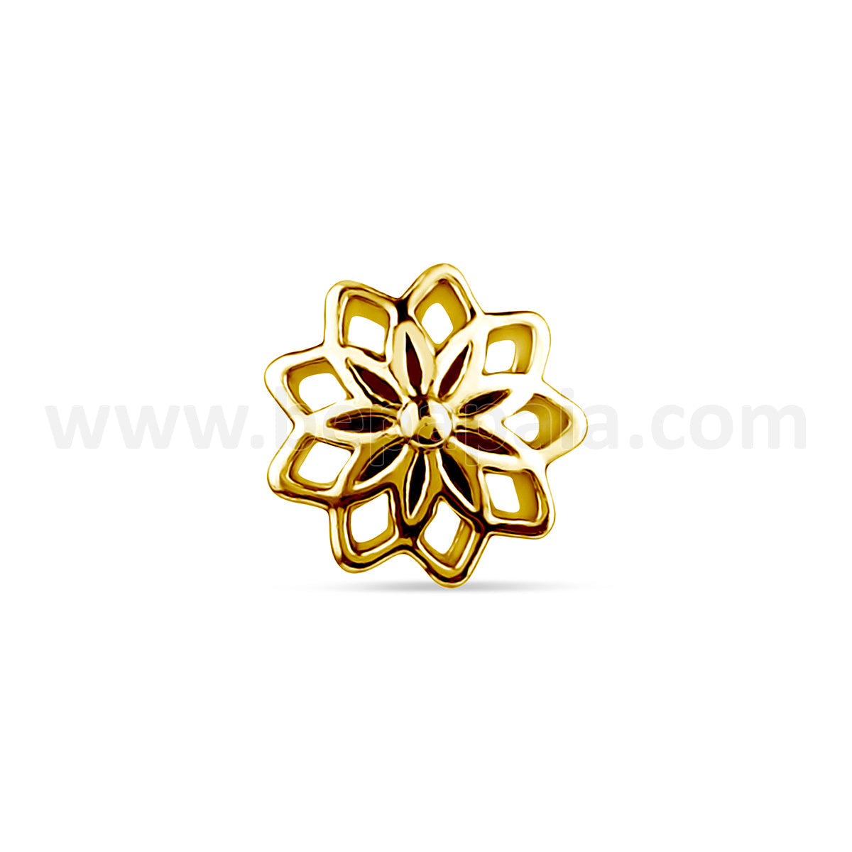 Golden Mandala Flower Labret