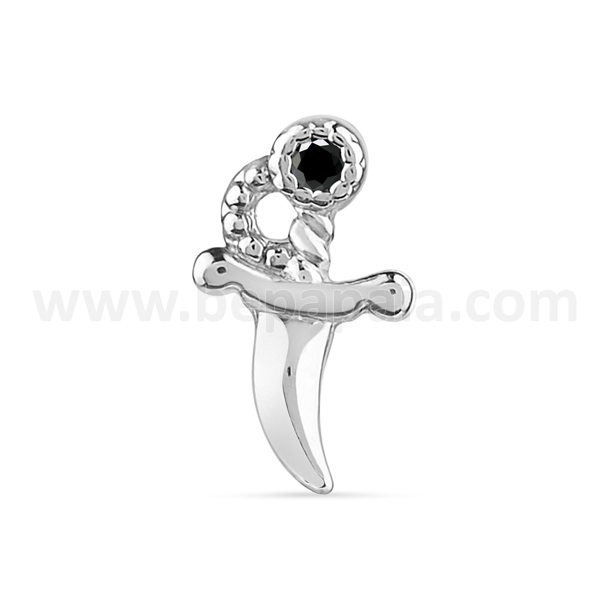 Labret with small dagger and zircon