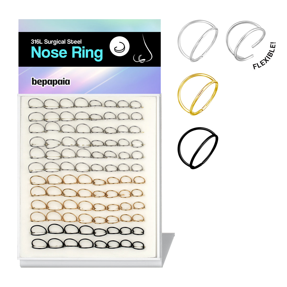 Double flexible nose ring