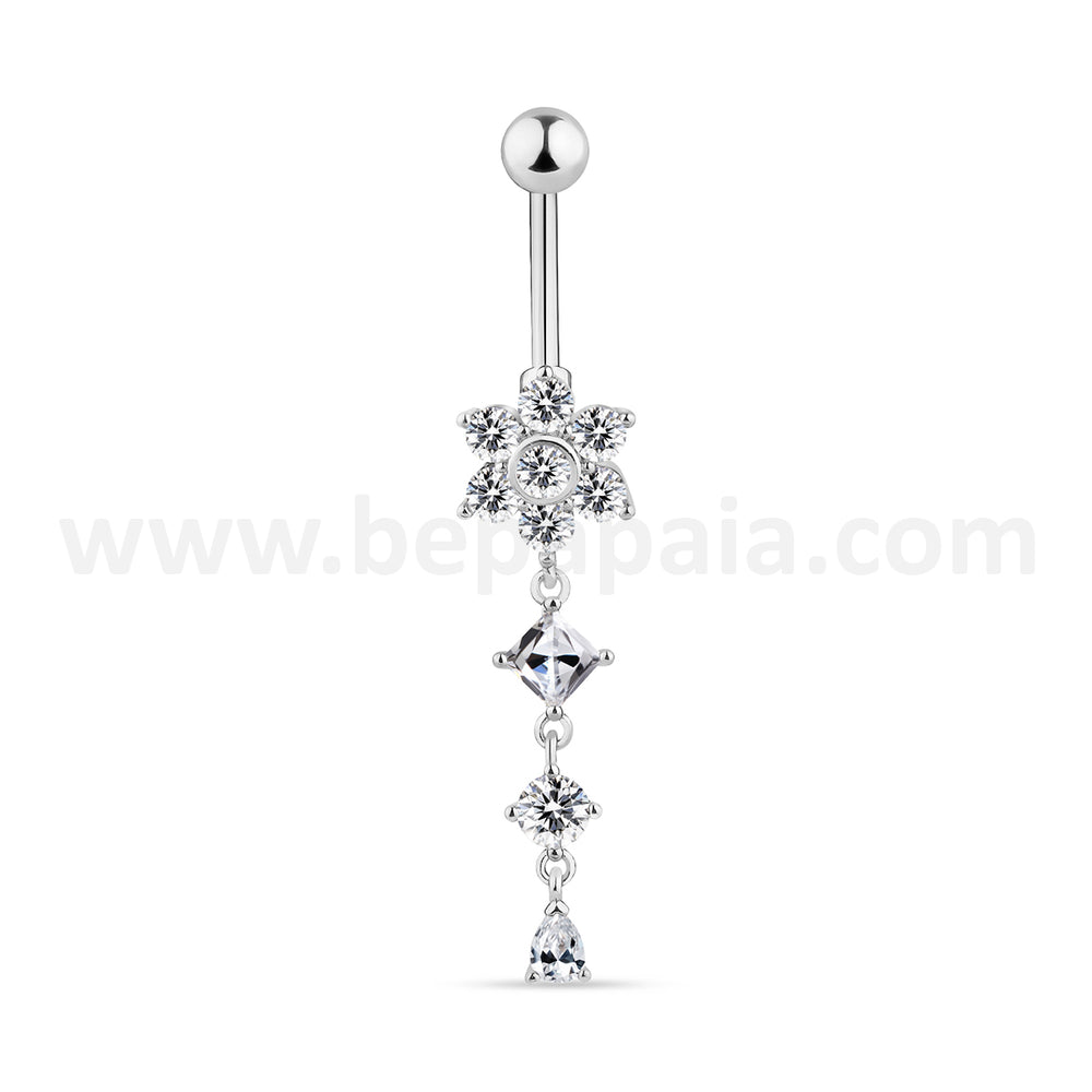 Piercing de nombril avec pendentifs chics II