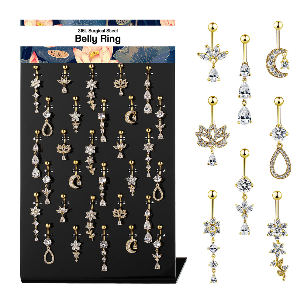 Golden Chic Charms Belly Ring II