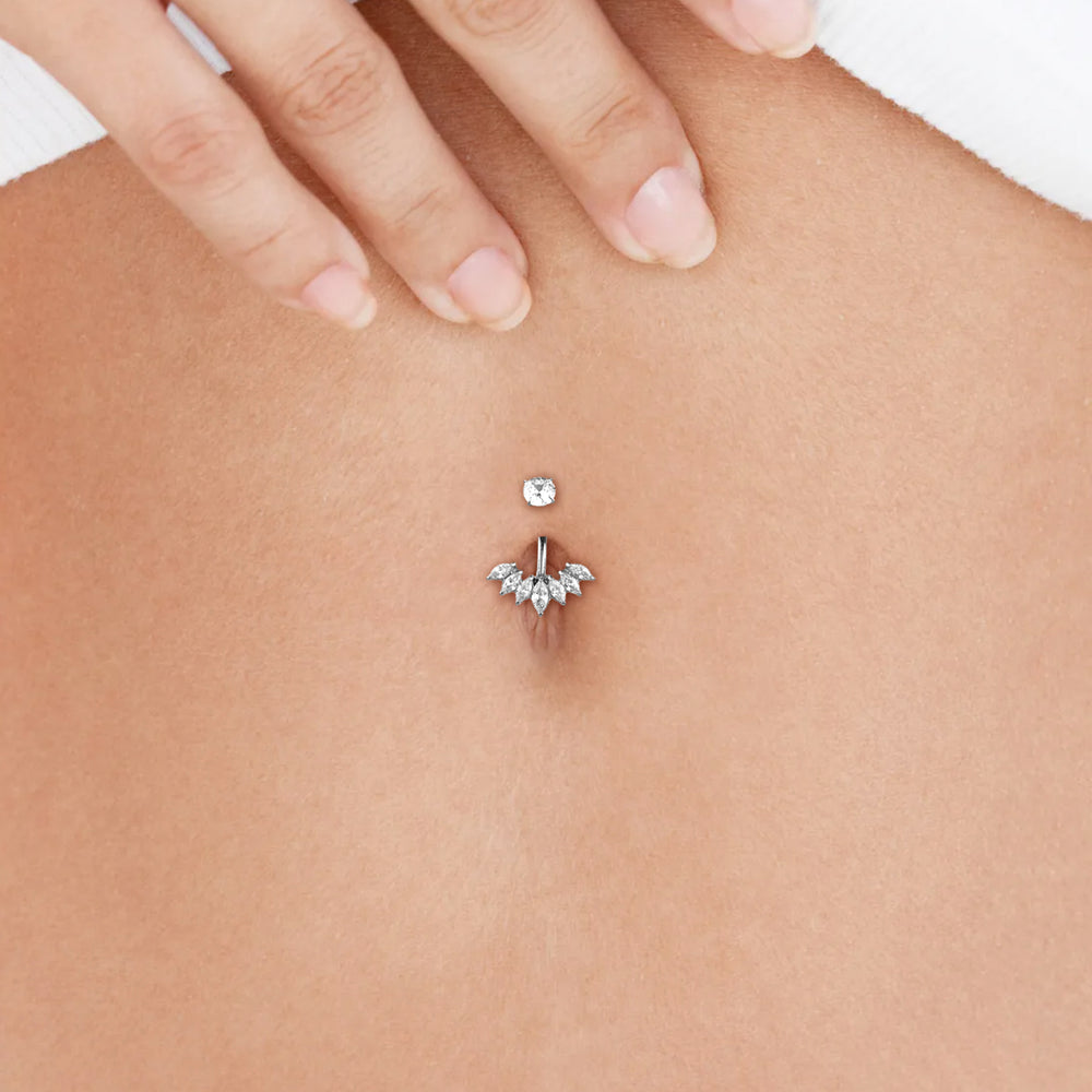 Belly Ring Petals and Flowers