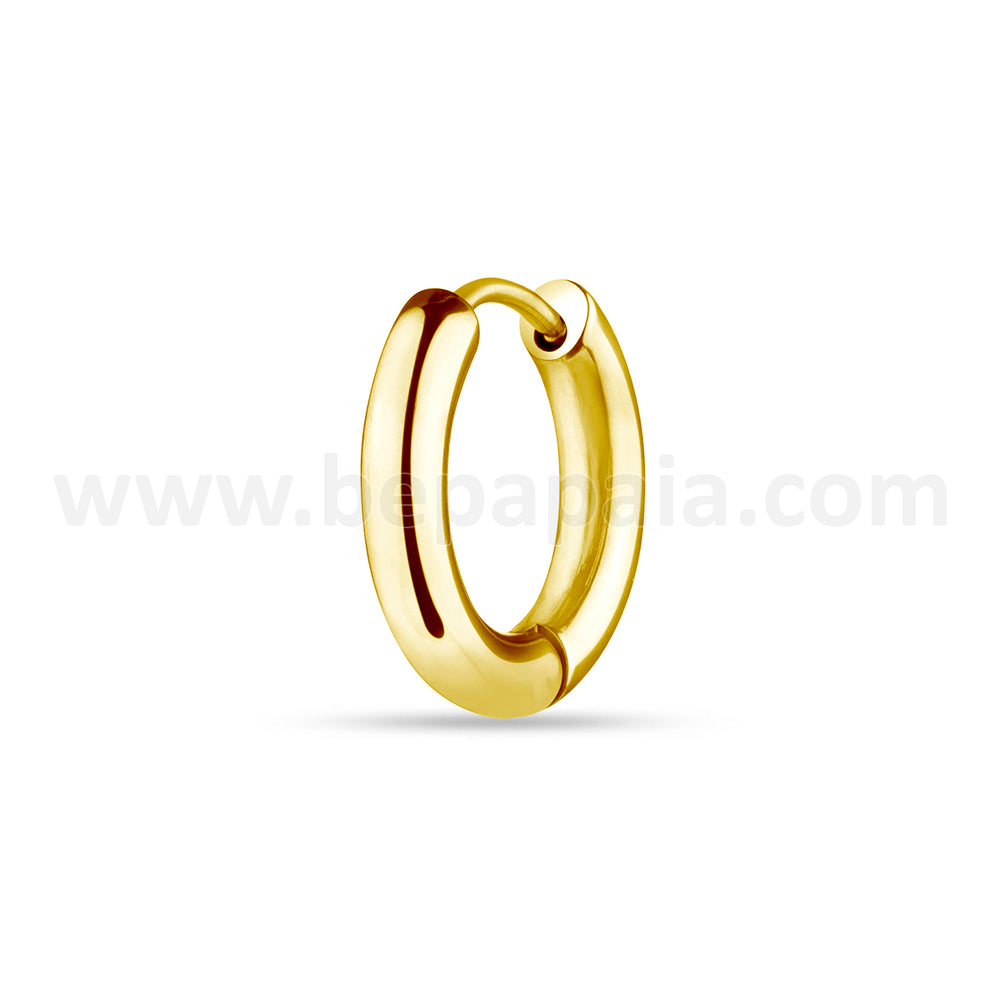 Aro de acero dorado de 3mm (10-14mm)