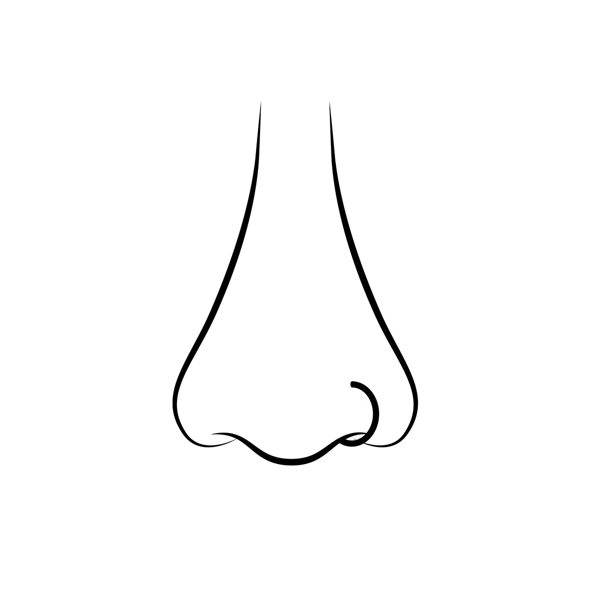 Piercing aro de nariz de plata de 8 y 10mm
