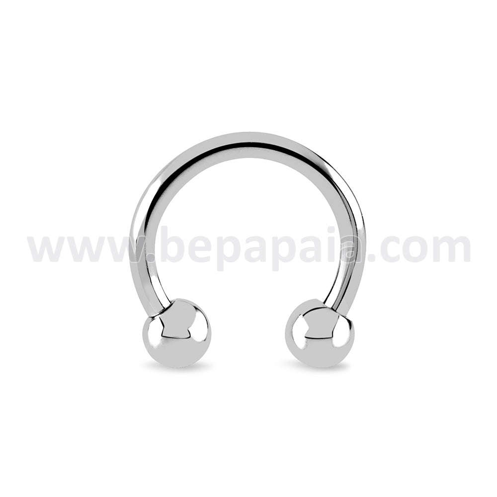 Stainless steel circular barbell assorted sizes