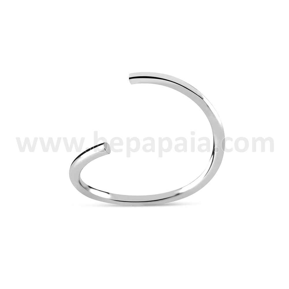 Surgical steel flexible nose ring