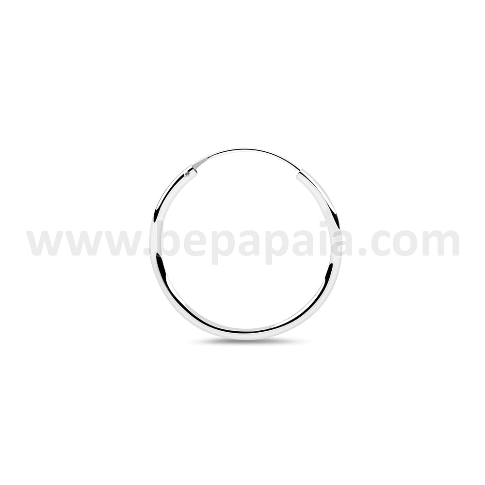 Cerchio in argento semplice da 2 mm