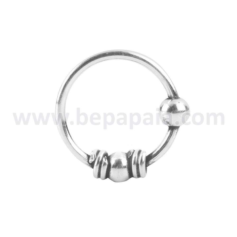 Silver nose ring bali style