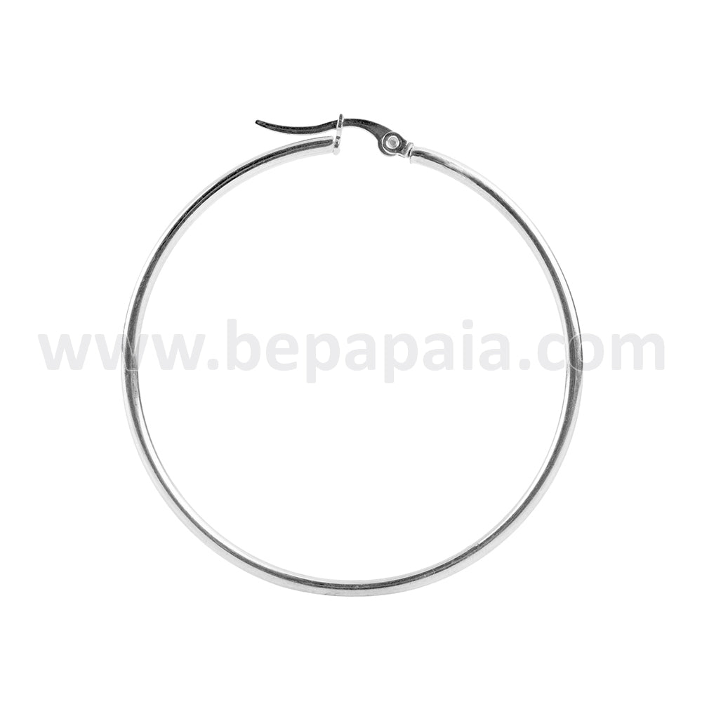 Stainless steel hoop earrings. 20-45 mm
