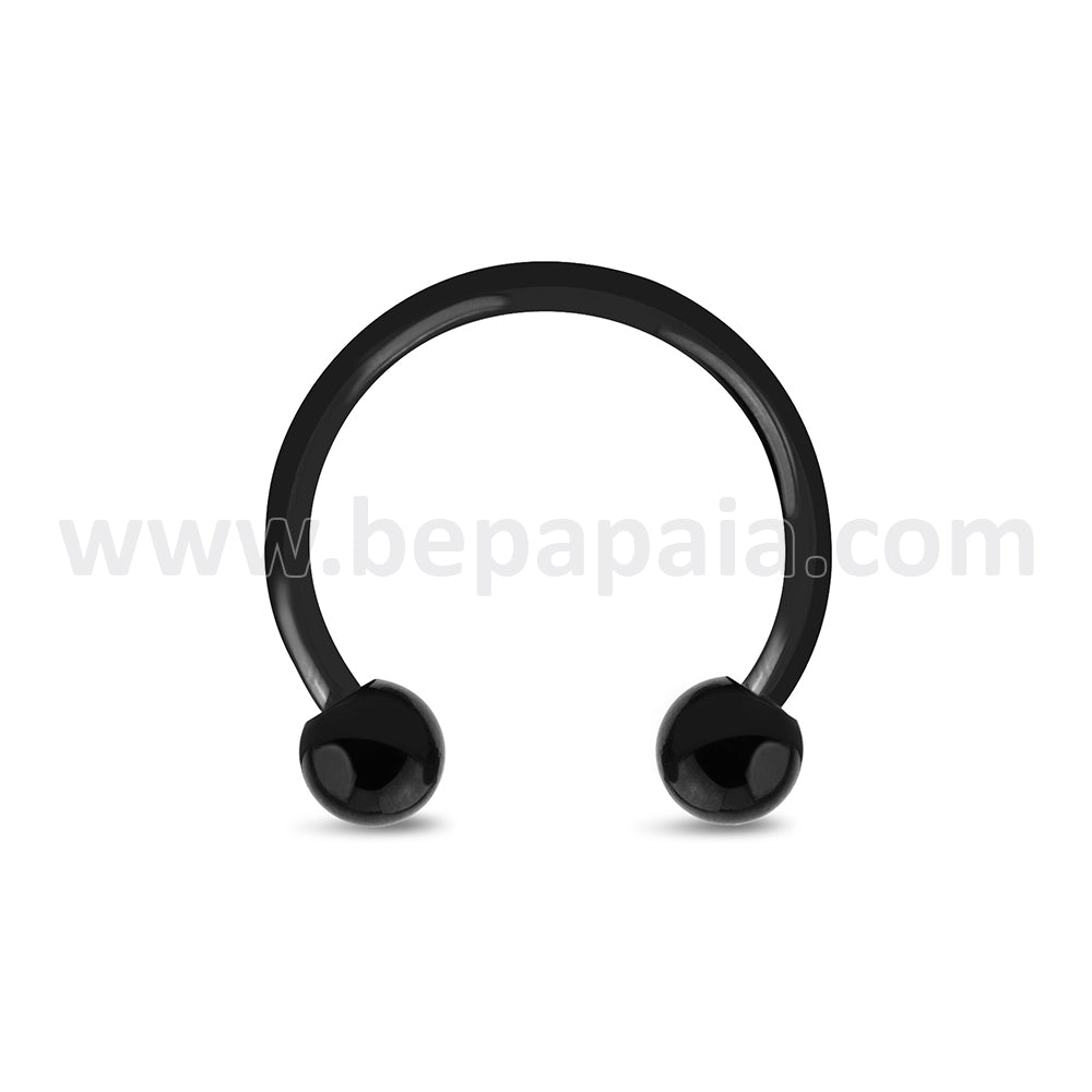 Stainless steel circular barbell for the nose 0.8 mm