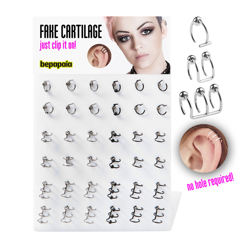 Fake cartilage earring