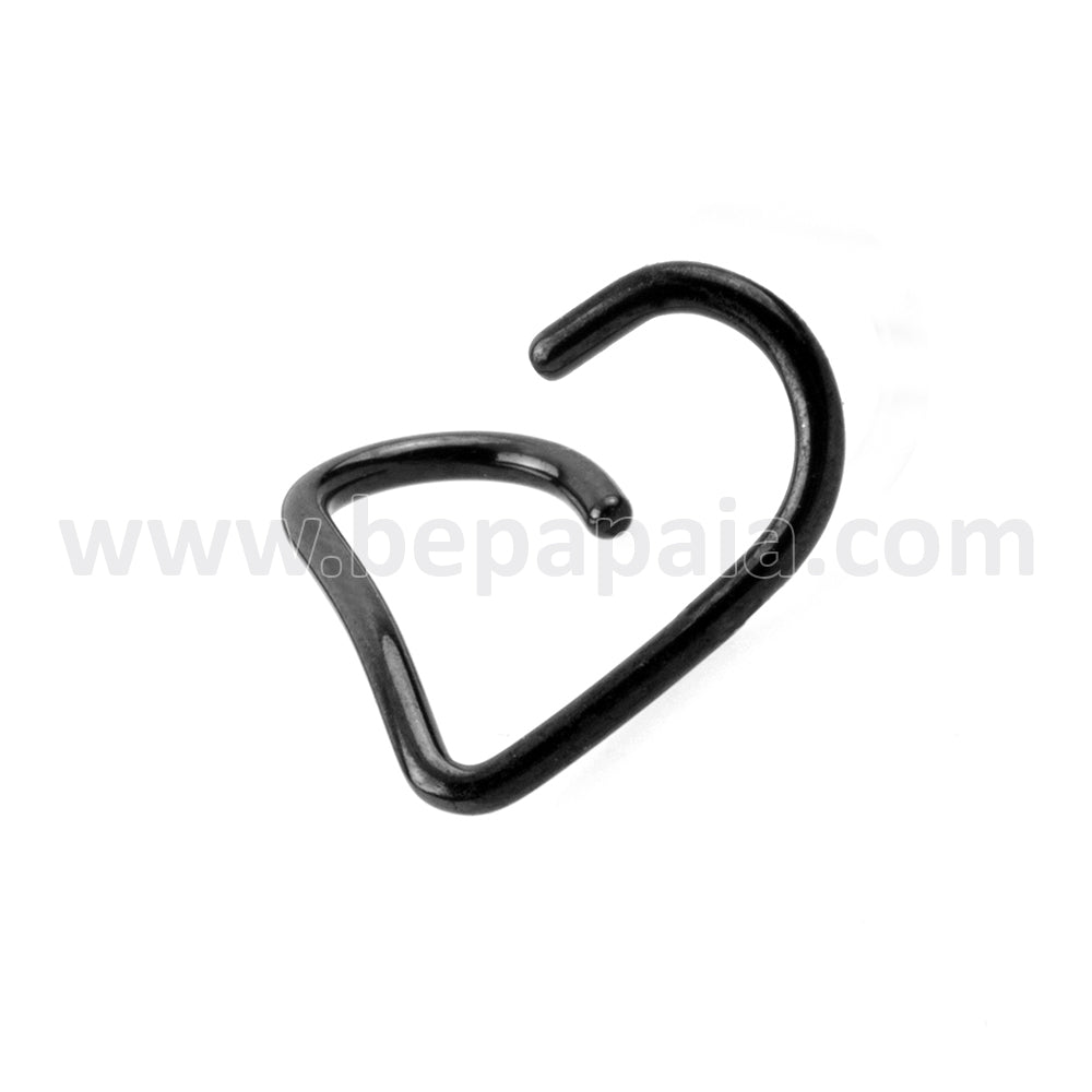 Steel heart shaped cartilage ring