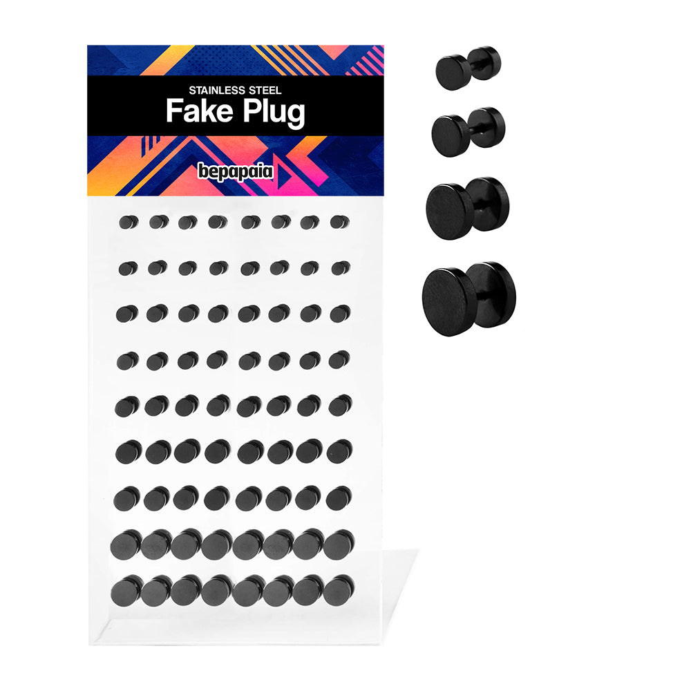 Fake plug plain black without oring