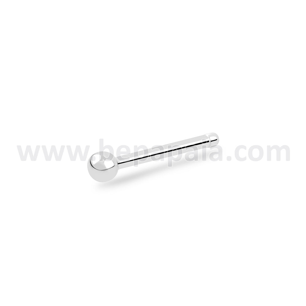 Surgical steel nose stud with ball end
