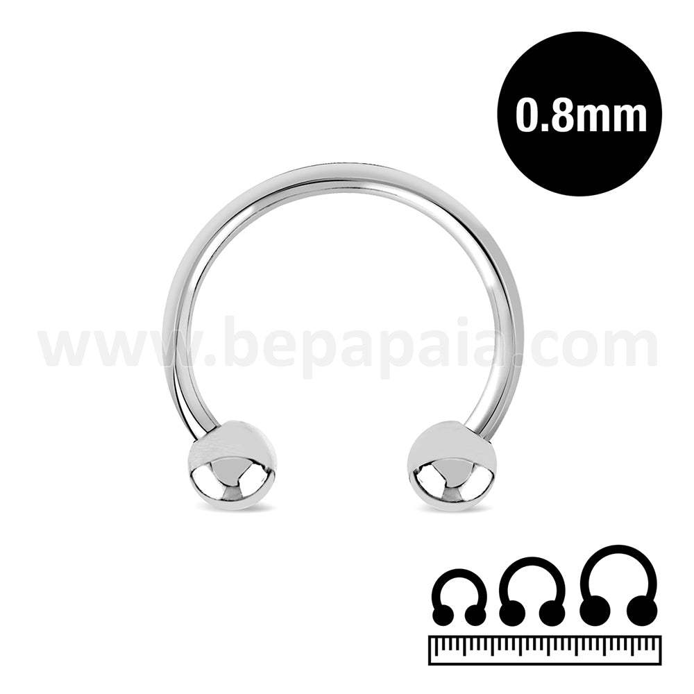 Surgical Steel circular barbell 0.8mm