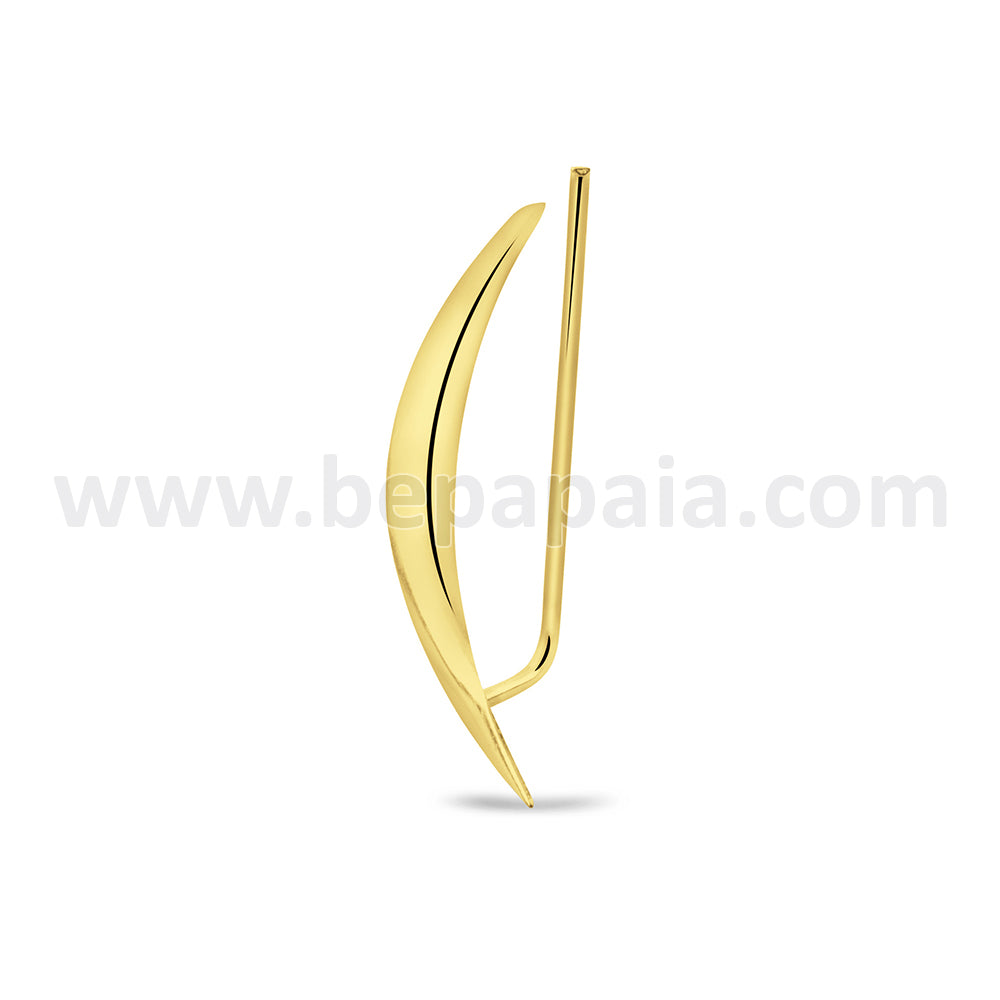 Gold plated ear pin