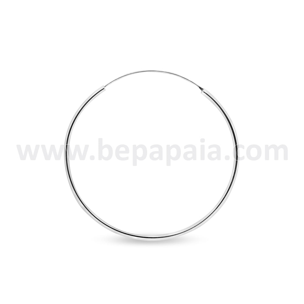 Cerchi argento lisci 1.5 x 35-50 mm