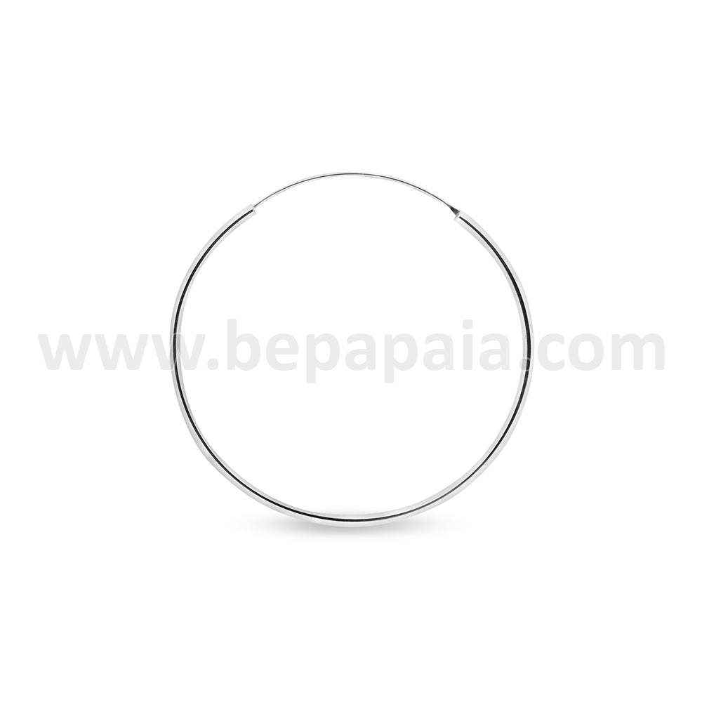 Cerchi argento lisci 1.5 x 35-50 mm