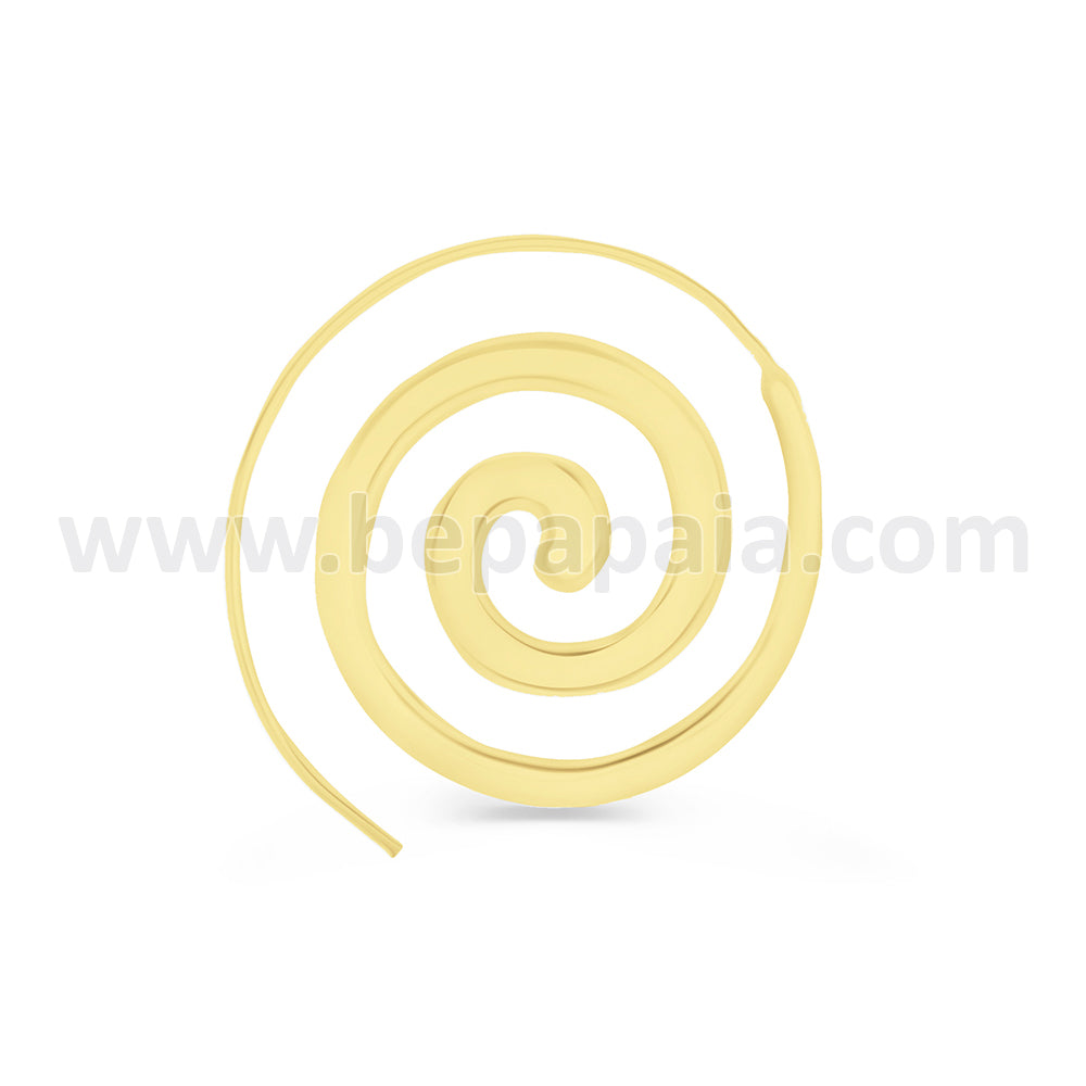 Pendiente de brass 'Be boho' forma espiral variado