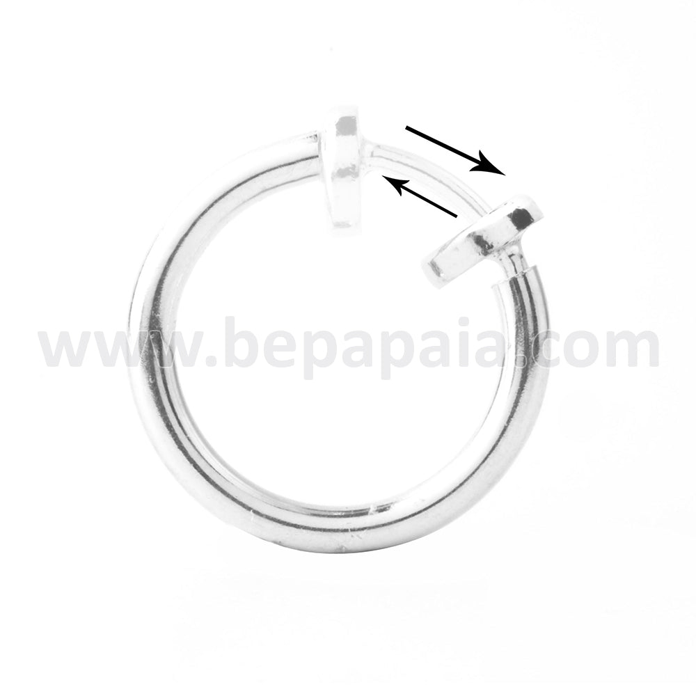 Stainless steel fake hoop nose & clip ring