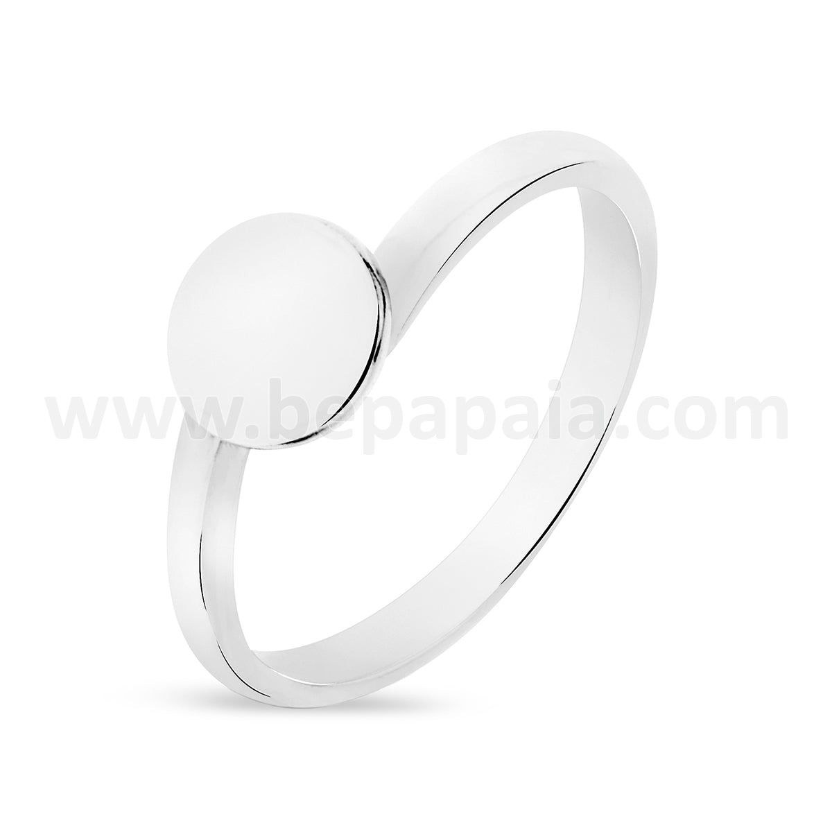 Silver plated midi ring