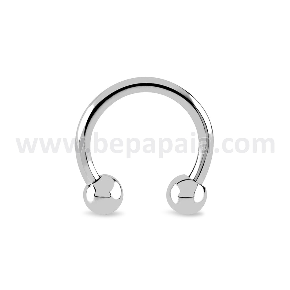 Piercing circular barbell in 4 colori. 1.2&1.6 x 8&10mm