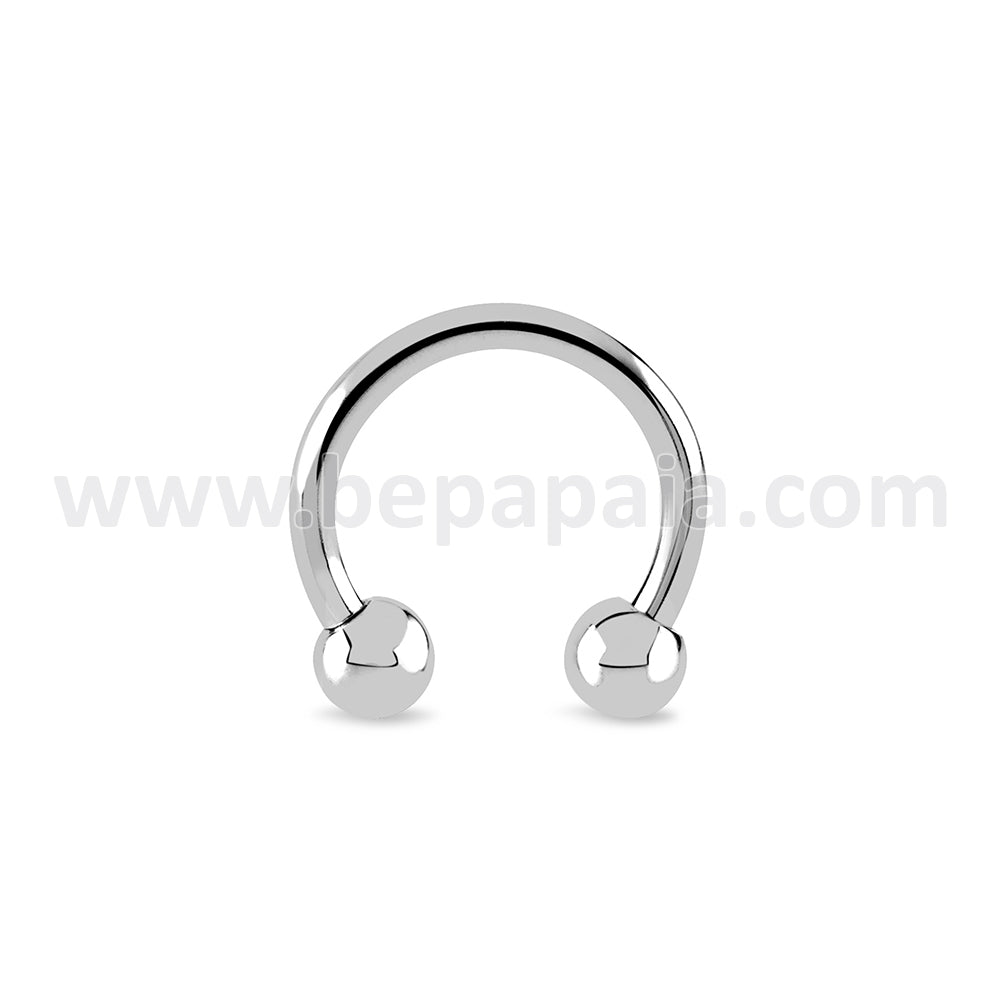 Piercing circular barbell in 4 colori. 1.2&1.6 x 8&10mm