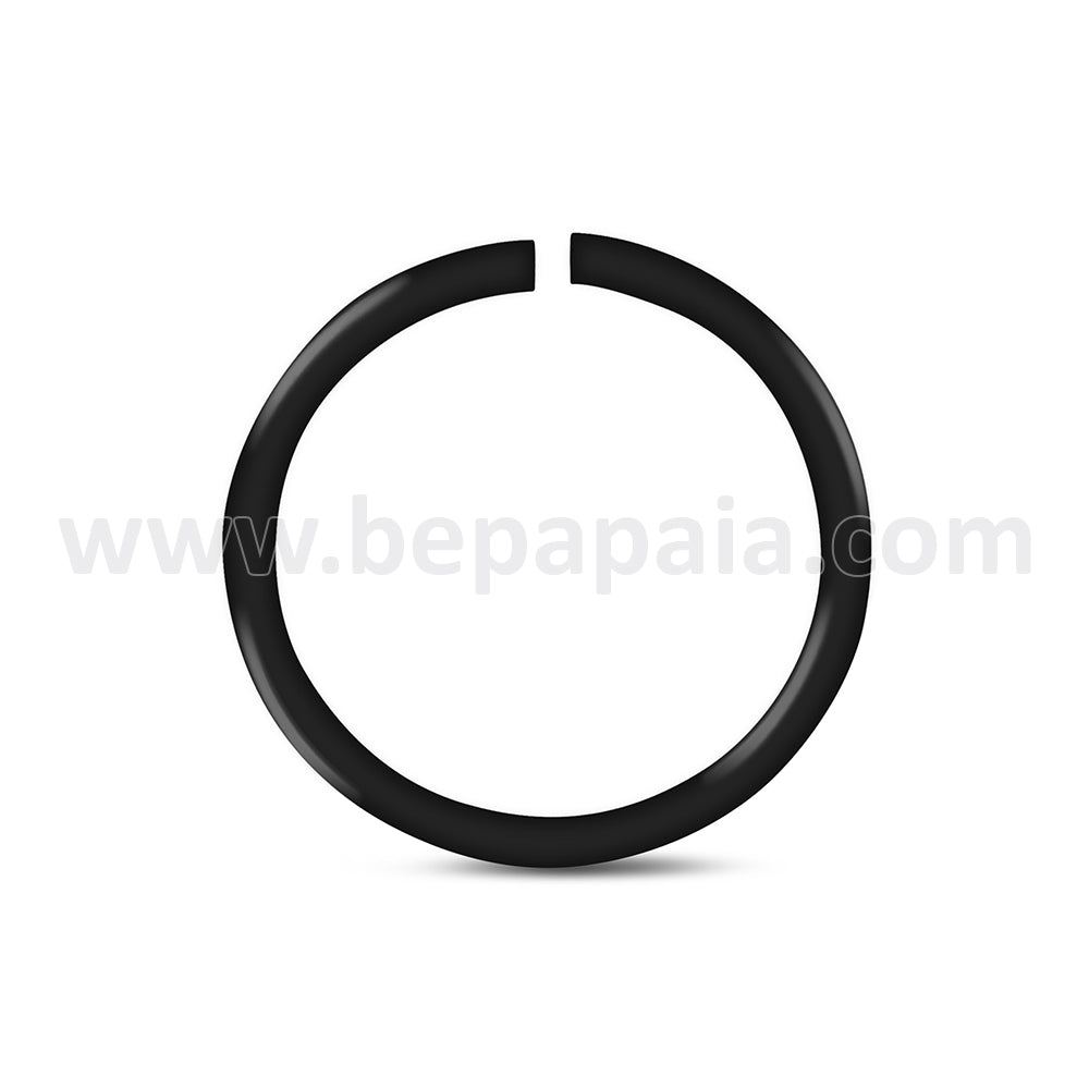 Cerchio flessibile per naso in acciaio in 3 colori. 0,8x6, 8, 10mm