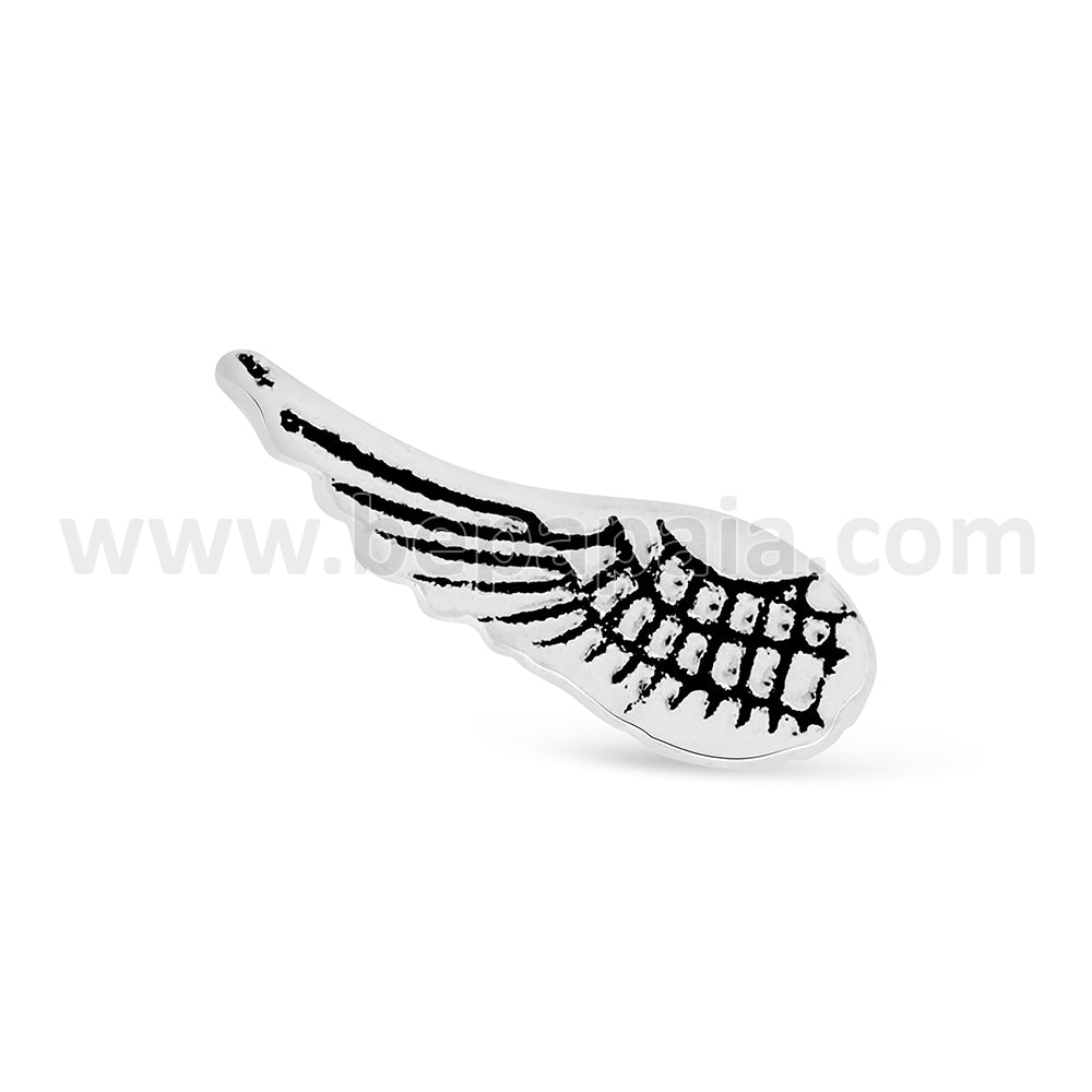 Sterling silver stud feather and wing design