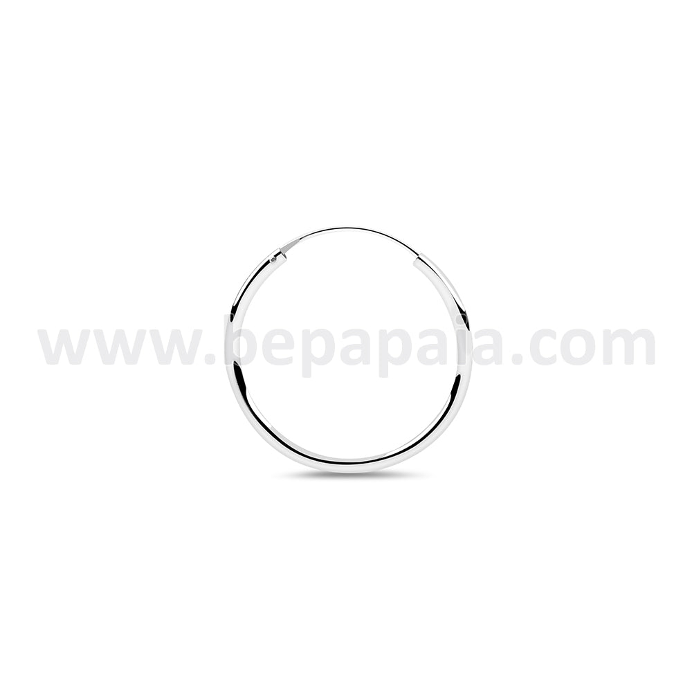 Cerchi argento lisci 1.5x12-30 mm