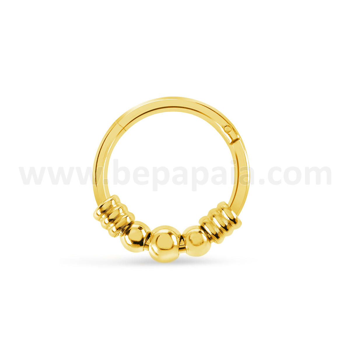 Gold steel assorted hinged segment rings
