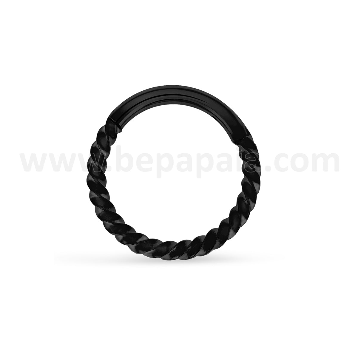 Surgical steel hinged segment ring braided
