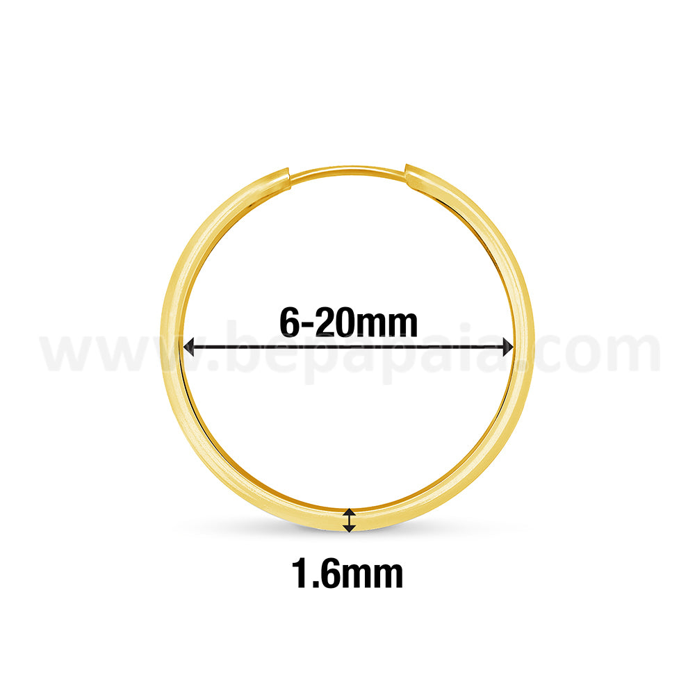 Cerchio in acciaio dorato da 1,6 mm