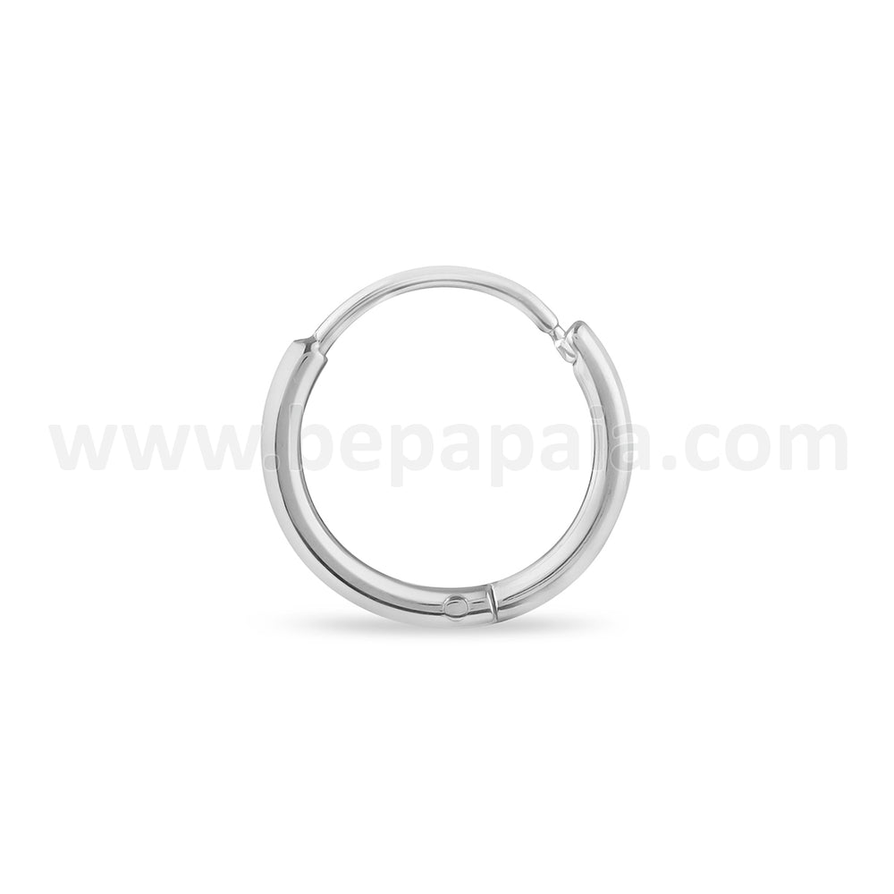 Stainless steel hoop earring 1.2mm