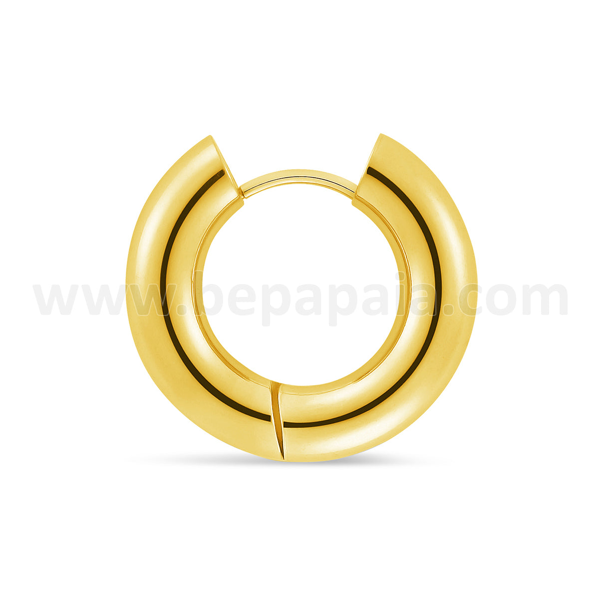 Stainless steel gold colour hoop earring 4 & 5 mm