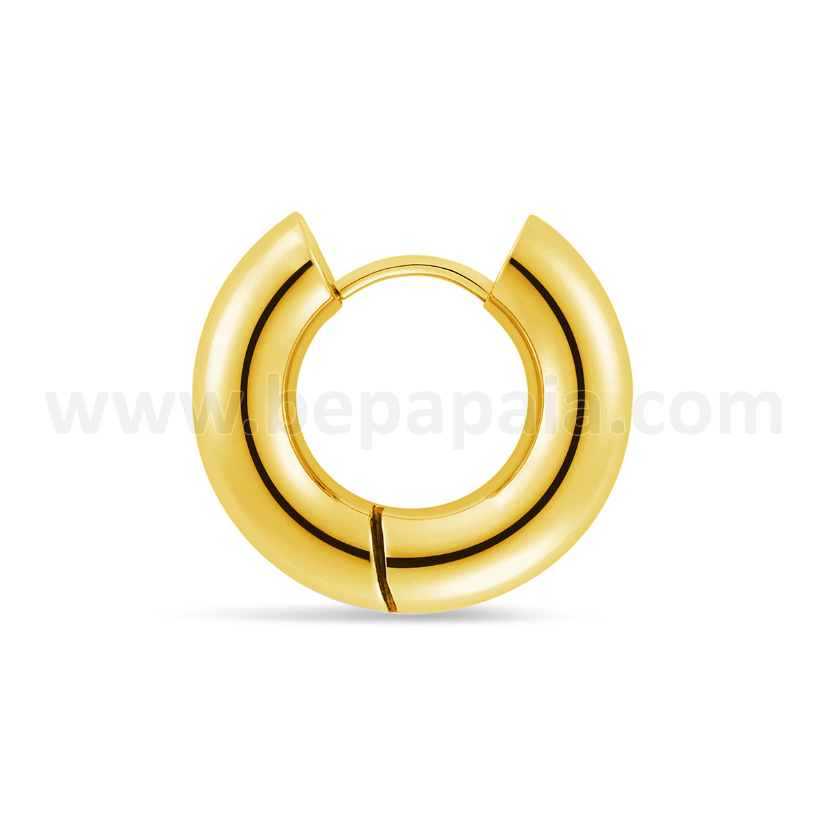Stainless steel gold colour hoop earring 4 & 5 mm
