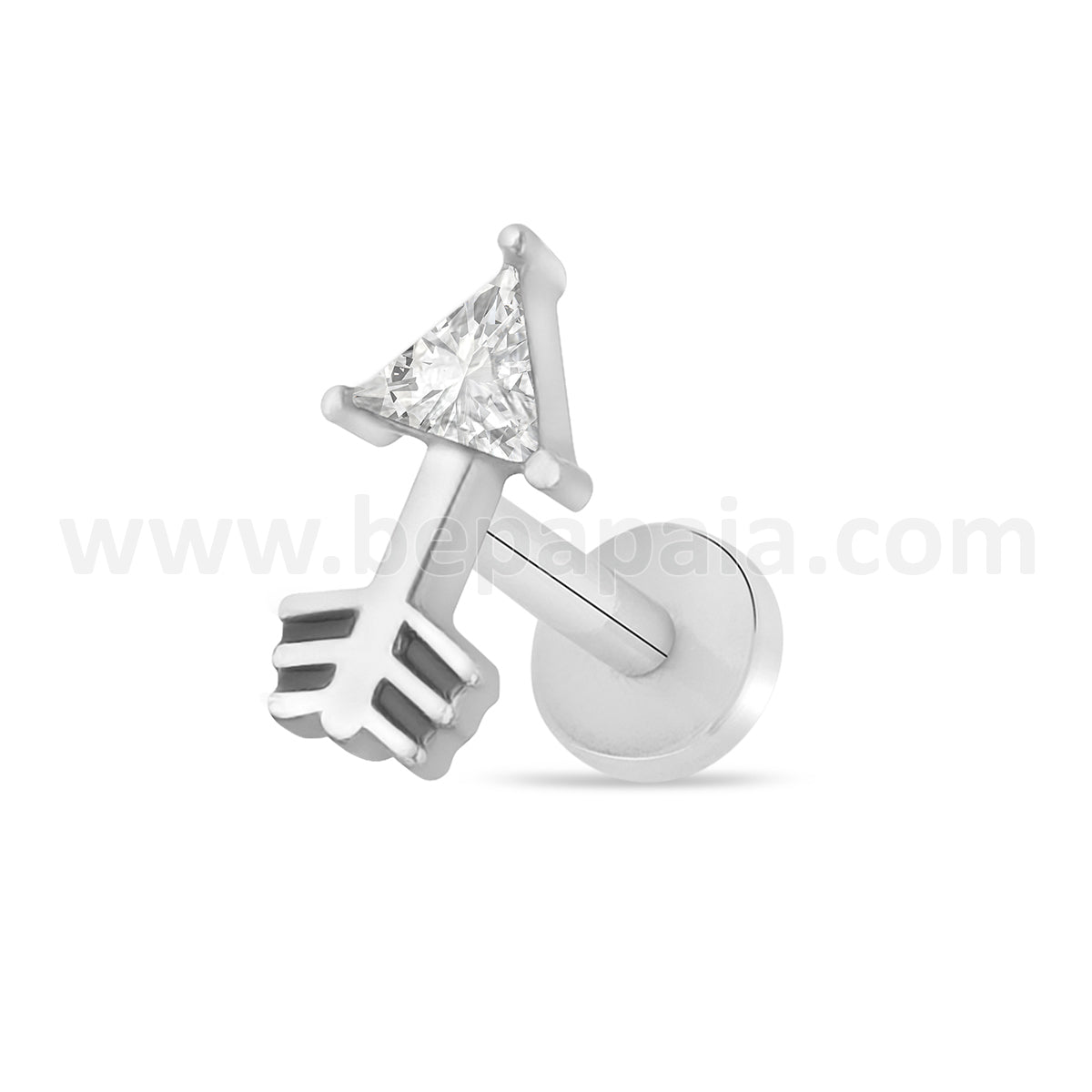 Surgical steel tragus ethnic piercing
