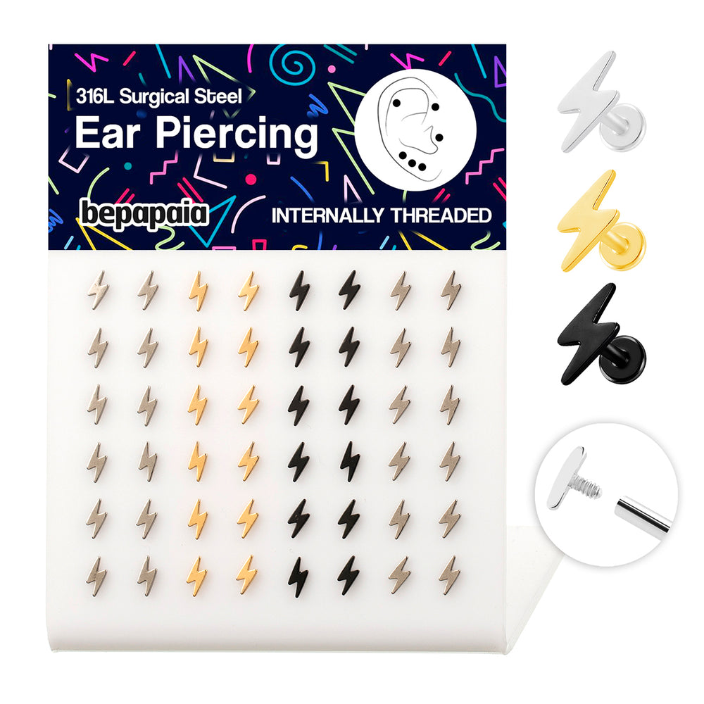 Piercing tragus with lightning